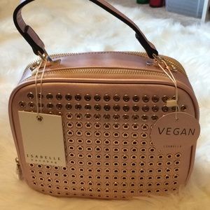 Isabelle Metallic Pink Handbag